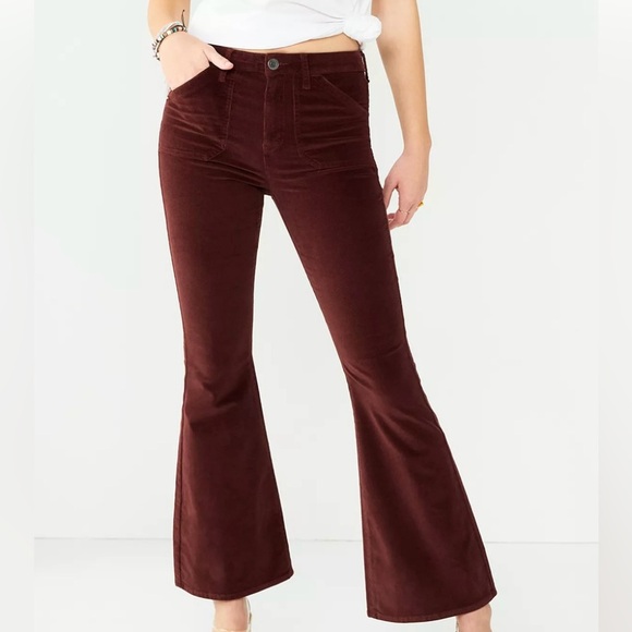 SO| Brown Corduroy Flare Pants size 15/32 - Picture 1 of 1